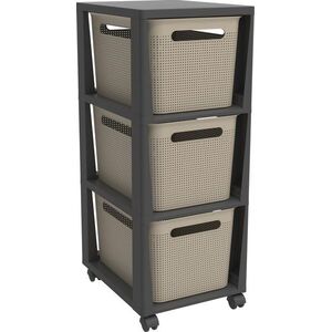 Rotho Brisen 3 x 16L - antracit /cappucino kép