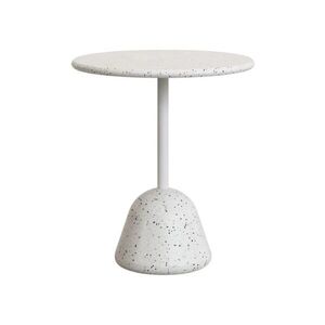 Fehér terrazzo cement kerek étkezőasztal ø 70 cm Saura – Kave Home kép