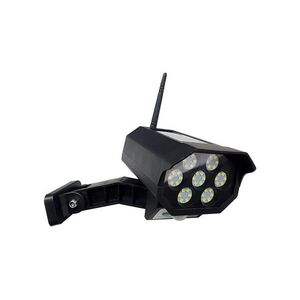 LED napelemes biztonsági kamera makett szenzorral LED/3, 7V IP44 fekete + DO 034 0001037 kép