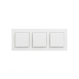 Legrand - Hármas egypólusú kapcsoló 1-es jelöléssel, NILOE STEP kerettel, fehér LR0062+LR0054+LR0054+LR0054 kép
