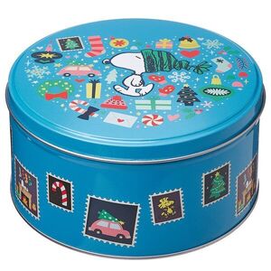 PEANUTS fém tárolódoboz, Snoopy karácsonya Ø 13, 5 cm kép