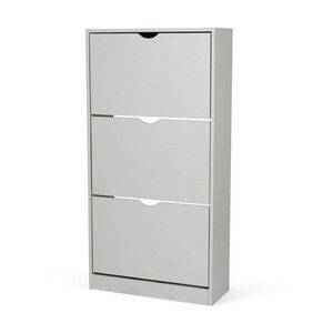 Szürke billenő ajtós cipőtartó 60x118x24 cm Stelo – Bonami Essentials kép
