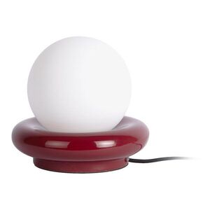 Borvörös kerámia asztali lámpa (magasság 19 cm) Catania Ring – Leitmotiv kép