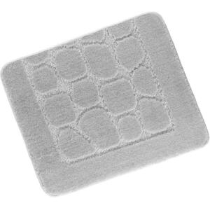 Bellatex 760/011 Bany Uni WC szőnyeg, 60×50 cm, csempe, világosszürke kép