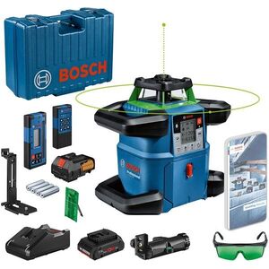 BOSCH Professional GRL 650 CHVG akkumulátoros forgólézer, vevőegység, távirányító, 0.601.061.V00 (kofferrel, 1× 4 Ah) kép