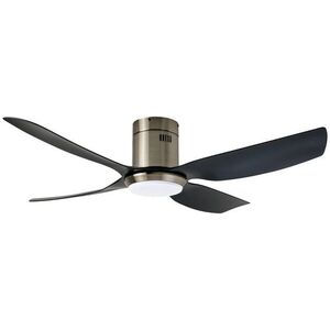 IMMAX NEO LITE PURE Smart LED ventilátoros lámpa, Tuya, WiFi, ezüst / fekete kép