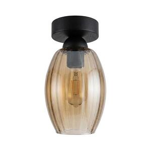 BRILAGI - LED mennyezeti lámpa R GLASS 1xE27/60W/230V Ø 17 cm fekete/füstös bézs BG3988+NSTK7499 kép