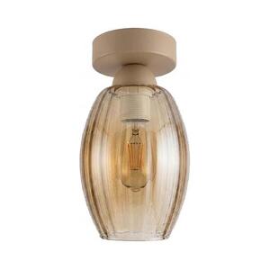 BRILAGI -LED Mennyezeti lámpa R GLASS 1xE27/60W/230V Ø 17 cm bézs/füstös bézs BG3994+NSTK7499 kép