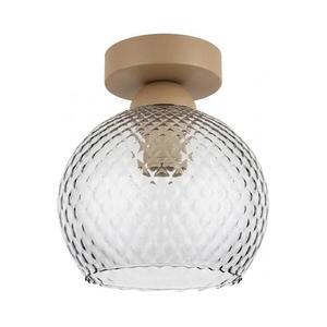 BRILAGI - LED mennyezeti lámpa R GLASS 1xE27/60W/230V átm. 18 cm bézs/füstszürke BG3994+NSTK7466 kép