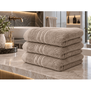 Comfort bézs fürdőlepedő 70 x 140 cm, 100% pamut kép