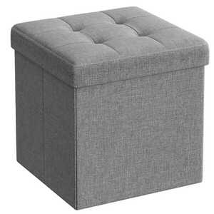 Tárolóhelyes puff OTTOMAN 30x30 cm, szürke kép