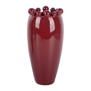 Borvörös kerámia váza (magasság 30 cm) Cadiz Dotty – PT LIVING kép