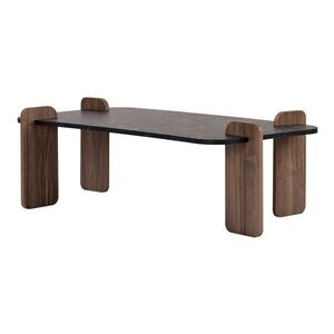Fekete dohányzóasztal 60x120 cm Renard – Nordure kép