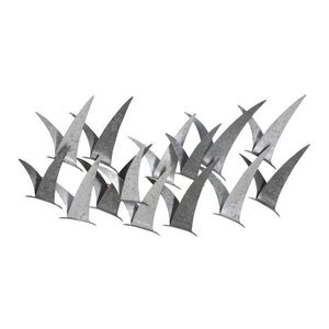 Fali dekoráció, stilizált madarak, ezüst - MOUETTES - Butopêa kép