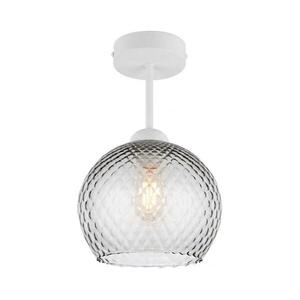 BRILAGI - LED felületre szerelt mennyezeti lámpa R GLASS 1xE27/60W/230V átm. 25 cm fehér/füstszürke BG3992+NSTK7486 kép