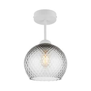BRILAGI - LED ráépített csillár R GLASS 1xE27/60W/230V Ø 18 cm fehér/füstszürke BG3992+NSTK7466 kép