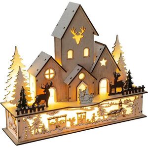 RETLUX RXL 408 karácsonyi falu, fa, 9LED kép