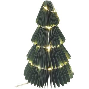 EMOS LED karácsonyi papírfenyő állvánnyal, 15 cm, beltéri, időzítő kép