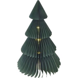 EMOS LED karácsonyi papírfenyő állvánnyal, 30 cm, beltéri, időzítő kép