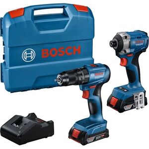 BOSCH Professional GDR 18V-215 és GSB 185-LI akkumulátoros szerszámkészlet, 0.601.9N2.024 (kofferrel, 2× 2 Ah) kép