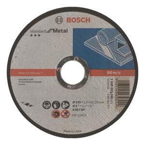 BOSCH 2608603165 Standard for Metal A 60 T BF egyenes vágótárcsa 125 mm, 22, 23 mm, 1, 6 mm kép