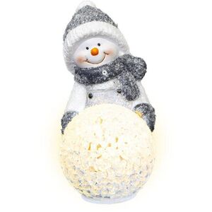 RETLUX RXL 474 hóember dísz hógolyóval, 12cm, LED, meleg fehér kép