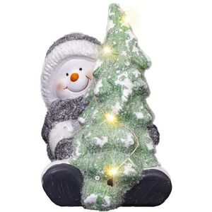 Retlux RXL 473 hóember karácsonyfával, 14cm, 6LED, WW kép