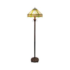 BRILAGI - Tiffany vitrázs állólámpa EMERALD 2xE27/60W/230V BRF-26414 kép