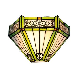 BRILAGI - Tiffany ólomüveg fali lámpa EMERALD 1xE14/40W/230V BRW-26414B kép