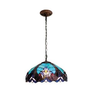BRILAGI - Tiffany vitrázs csillár láncon CORAL 1xE27/60W/230V Ø 40 cm BRP-26415A kép