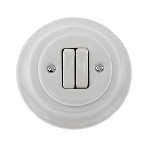 Bohemia-Design - Porcelán retro zsaluzia vezérlő kerettel fehér K1-R231QS-W kép