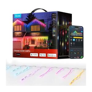 Govee - LED RGBIC kültéri jégcsapfüzér 10m Wi-Fi Matter IP65 H80D13D2 kép