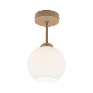 BRILAGI - LED Felületre szerelt csillár RETRO GLASS 1xE27/60W/230V átm. 15 cm bézs/fehér BG3995+NSTK7432 kép