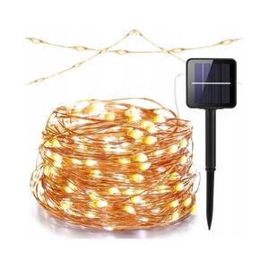 SmartLED LED napelemes dekorációs fényfüzér, 100 LED, 1, 2 V, 800 mAh, 7 m, IP44, fekete 7223 kép