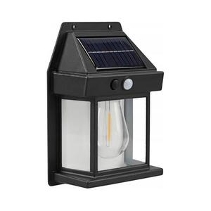 SmartLED LED napelemes fali lámpa érzékelővel LED/3, 7V 600 mAh IP44 fekete 5990 kép