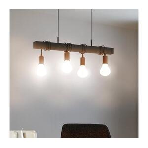Eglo 44061 - Kábeles függőlámpa TOWNSHEND 4xE27/40W/230V fekete 44061 kép