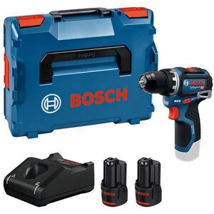 Bosch Professional 06019N7007 GSR 12V-32 akkus fúró + GAL 12V-40 töltő, L-BOXX (2 × 3 Ah) kép