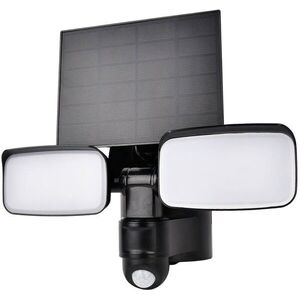 Solight napelemes mozgásérzékelős reflektor, 9 W, 850 lm, 4000 K, Li-Ion, fekete kép