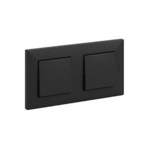 Legrand - Kettős egypólusú kapcsoló sz. 1 NILOE STEP fekete LR0045+LR0038+LR0038 kép