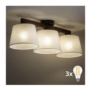 BRILAGI - LED felületre szerelhető csillár LATTE 3xE27/15W/230V fenyő/fehér 11563 kép