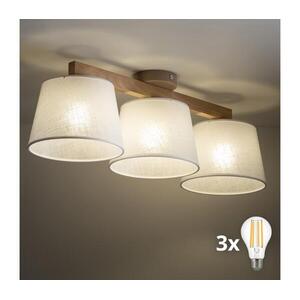BRILAGI - LED felületre szerelt csillár LATTE SABIA 3xE27/15W/230V fenyő/fehér 11566 kép