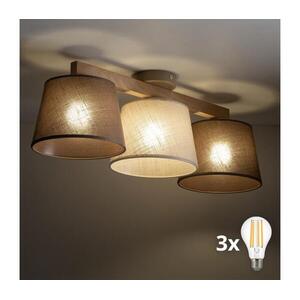 BRILAGI - LED felületre szerelt mennyezeti csillár LATTE SABIA 3xE27/15W/230V fenyő/mix 11568 kép