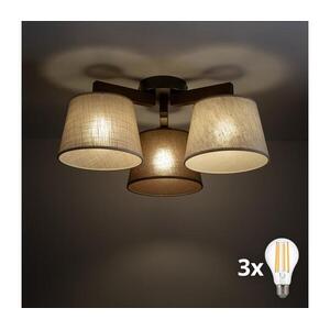 BRILAGI - LED felületre szerelhető csillár LATTE 3xE27/15W/230V fenyő/mix 11572 kép