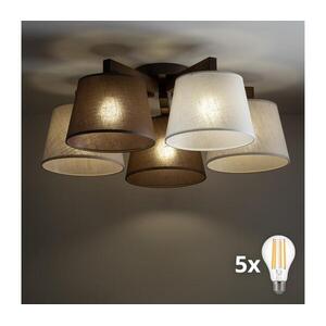 BRILAGI - LED felületre szerelt csillár LATTE 5xE27/15W/230V fenyő/mix 11580 kép