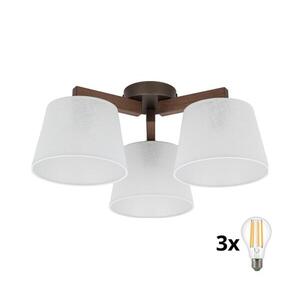 BRILAGI - LED ráépített csillár LATTE 3xE27/15W/230V fenyő/fehér 11569 kép