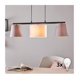 Eglo 55207 - LED kábeles csillár ALMEIDA 3xE14/25W/230V szürke 55207 kép