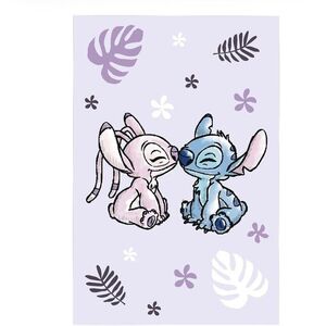 JERRY FABRICS Fleece gyerektakaró - Lilo és Stitch, lila, 100×150 cm kép