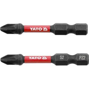 YATO ütvecsavarozó bitek 1/4" × 50 mm PZ2, 2 darab YT-78044 kép