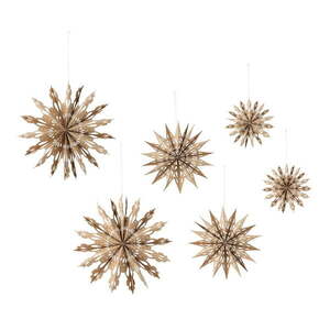 Papír karácsonyfadísz készlet 6 db-os ø 30 cm Star – Bloomingville kép