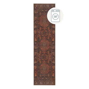 Borvörös mosható futószőnyeg 60x230 cm Nico Global – Flair Rugs kép